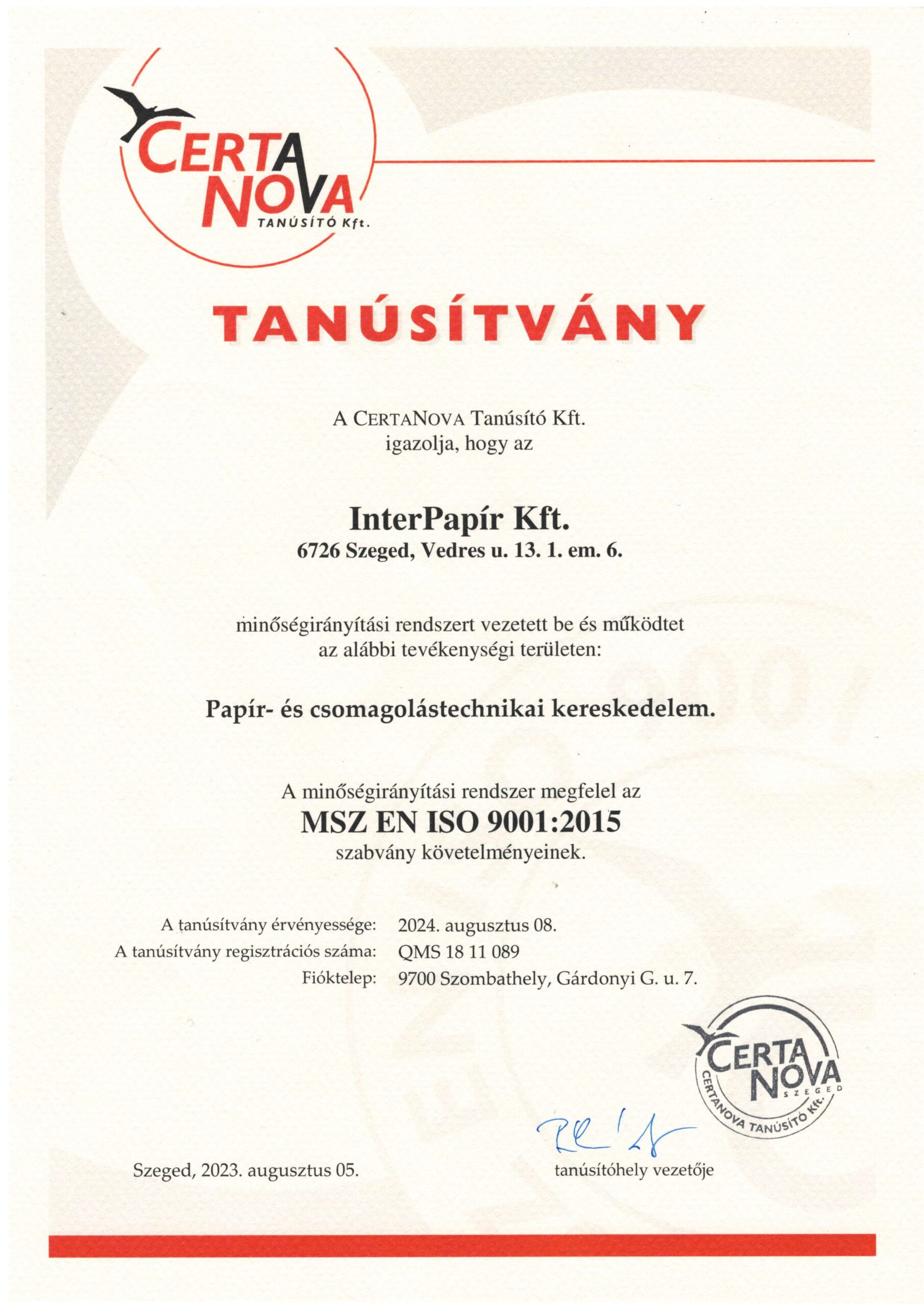 ISO-9001-2015-Minőségirányítás